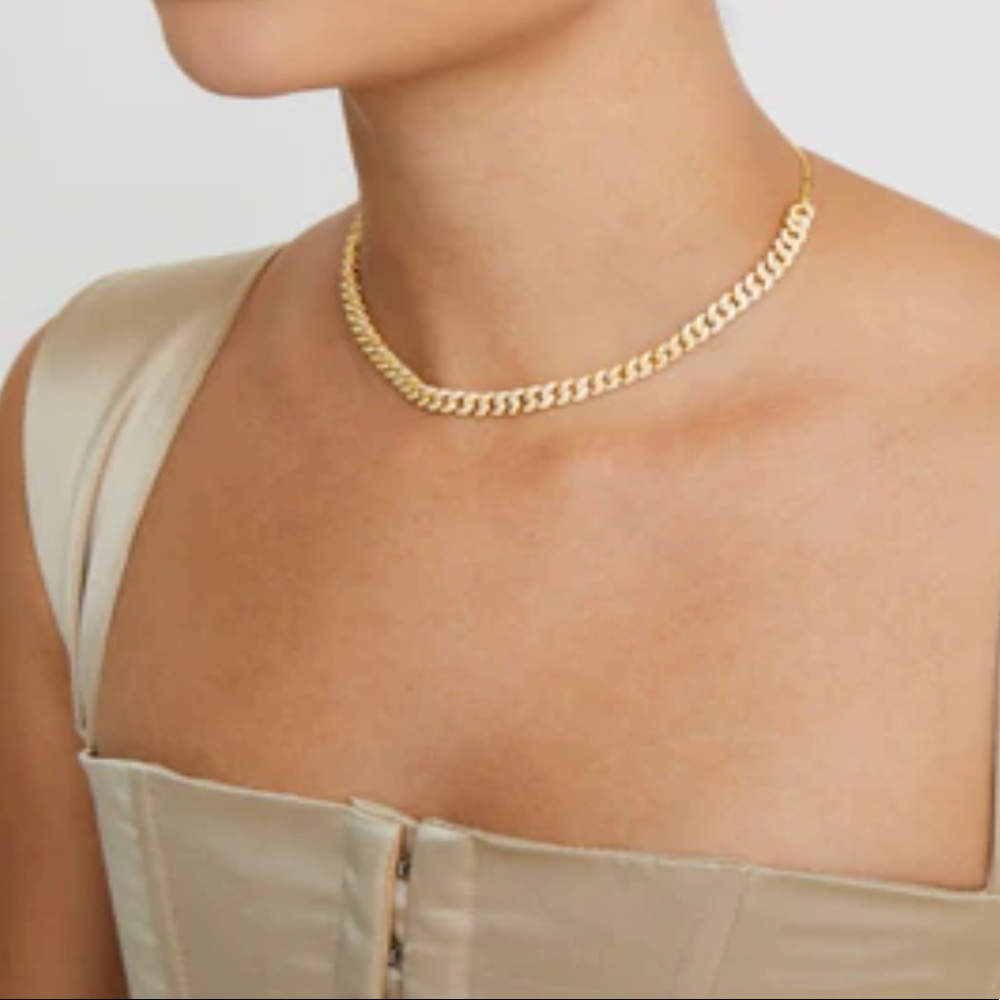The Pave’ Cuban Link Choker (The M Jewelers)